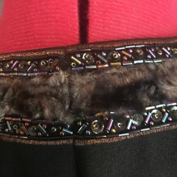 John Meyer of Norwich Skirt Suit Women's Size 10 Black Embellished Trim 2-Pieces - Picture 9 of 12